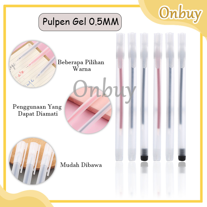 

Pulpen Gel 0.5mm Pena Transparant Pen Gel Pena Pulpen Bolpoin Pena Pulpen Tinta Gel Cair Transparant Pen Gel