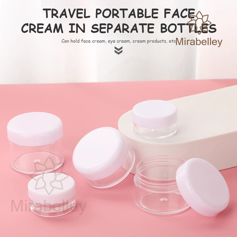 COD Wadah Cream 10g Pot Jar Cream 10g Bulat Tempat Cream Mini 10gr Pot Cream 10 gr Warna Hitam Putih