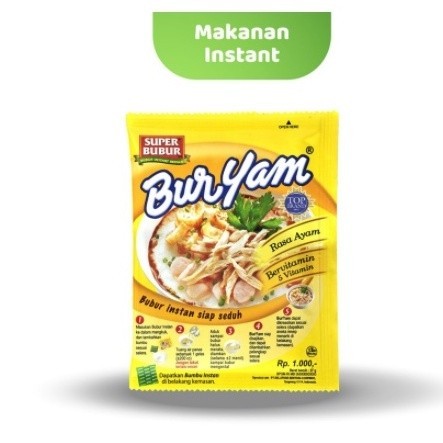 

TERBARU!! SUPER BUBUR INSTAN BURYAM ECERAN 22 GRAM RASA AYAM RENCENG SACHET SASET SNACK MAKANAN RINGAN SARAPAN GROSIR MURAH INSTANT NASI 1000 PRAKTIS COD