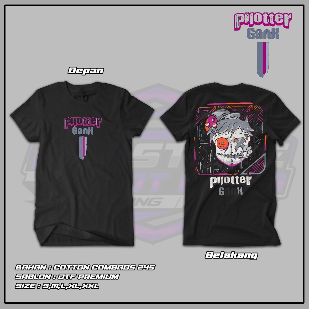 Kaos Pilotter Gank | Kaos Katun 24s Asli | Baju Kaos Viral Pilotter Gank | Kaos Pilotter | Sablon DT