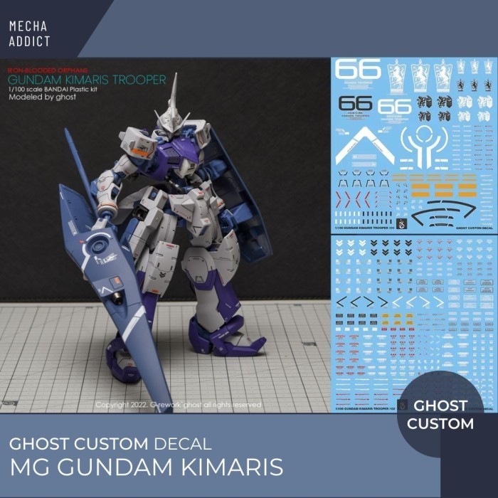 Water Slide Decal FM Gundam Kimaris Trooper by Ghost Decal