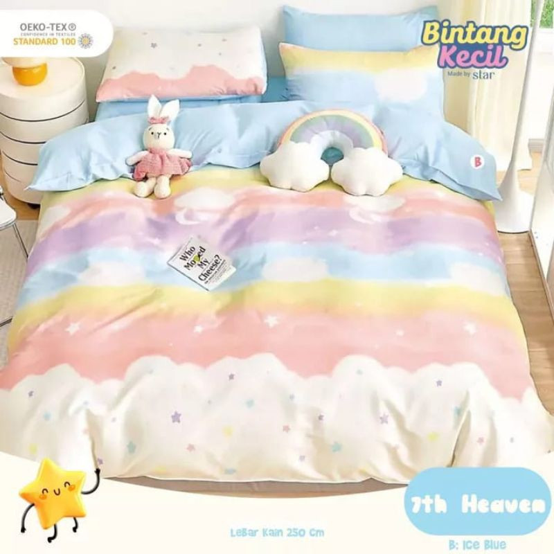 Sprei Katun Star - 7th Heaven - motif pelangi cantik