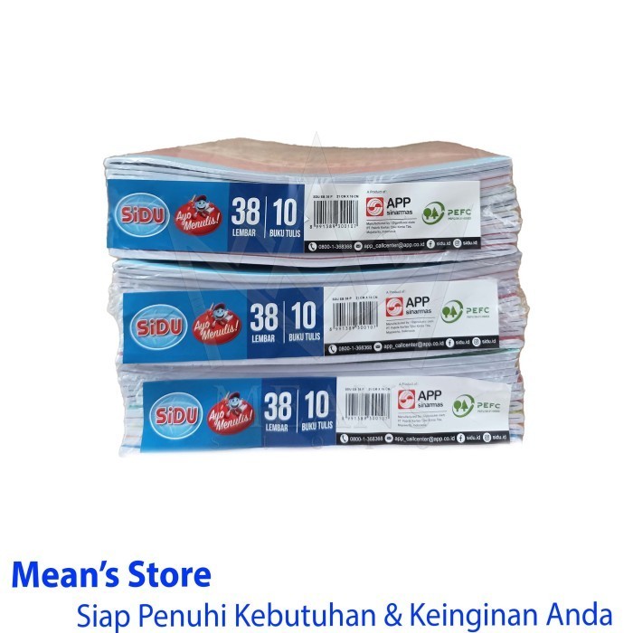 

Buku Tulis Sidu 38 Lembar / Sidu 38 / Buku Tulis 38 Lembar TK SD SMP