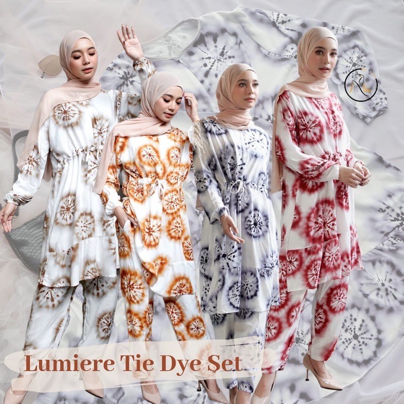 Lumiere Tie Dye Set / Piyama tie dye / Pajamas tie dye / Set tie dye