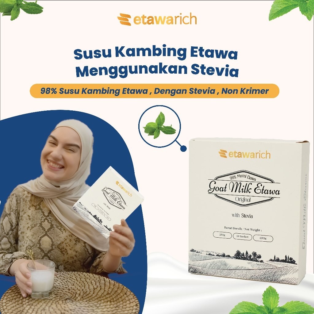 

Etawarich - Susu Etawa Susu Kambing Menggunakan Stevia