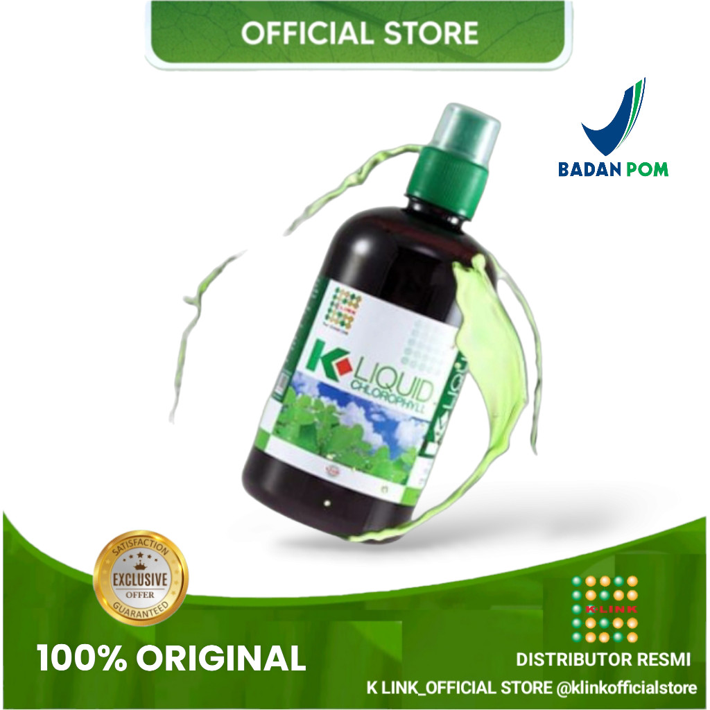 K-LIQUID CHLOROPHYLL 500 ml KLOROFIL K-LINK ORIGINAL Clorofil Klink Klorofil Original BPOM 500 ml Ch
