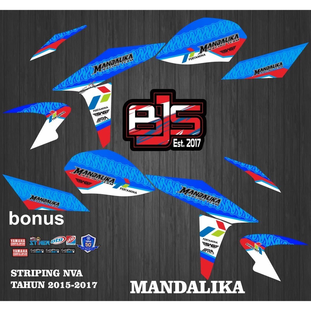 striping new vixion advance - striping sticker stiker polet lisi new vixion advance 2015-2017 MANDAL