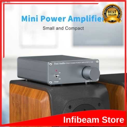 Fosi Audio Mini Amplifier 2 Ch Stereo Hi-Fi Class D Amp 50Wx2 - TPA3116 V1.0G / Mini Audio Amplifier Home Amplifier Stereo Audio