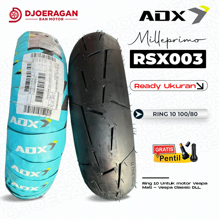 Ban Motor Mini GP Soft Compound ADX RSX 003 100/80 120/80 Ring 10 Tubeless
