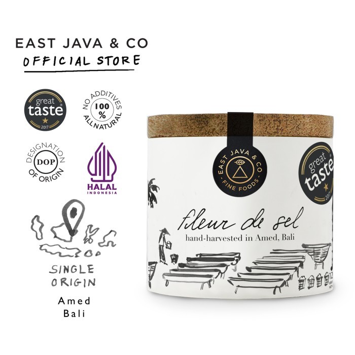 

[PROMO] East Java & Co Amed Fleur de Sel - 125g (Bunga Garam Laut Amed)