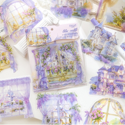 

[Gongjin] 15pcs Sticker Floating Holiday Series FHS Stiker Liburan Jendela Pemandangan Alam Scenery