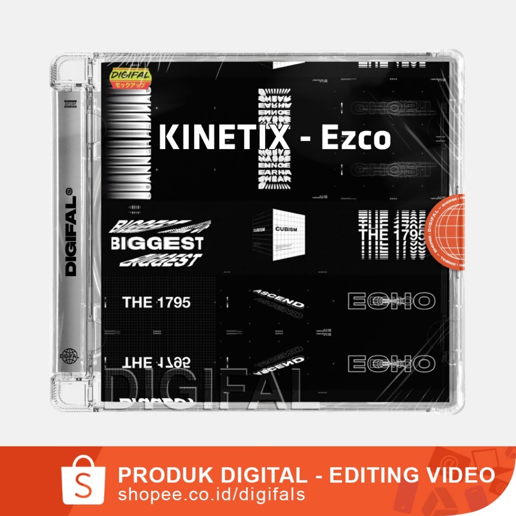 KINETIX - Ezco - Untuk Capcut, Premiere Pro After, Effects, Filmora, Kinemaster, VN, Davinci,  dan L