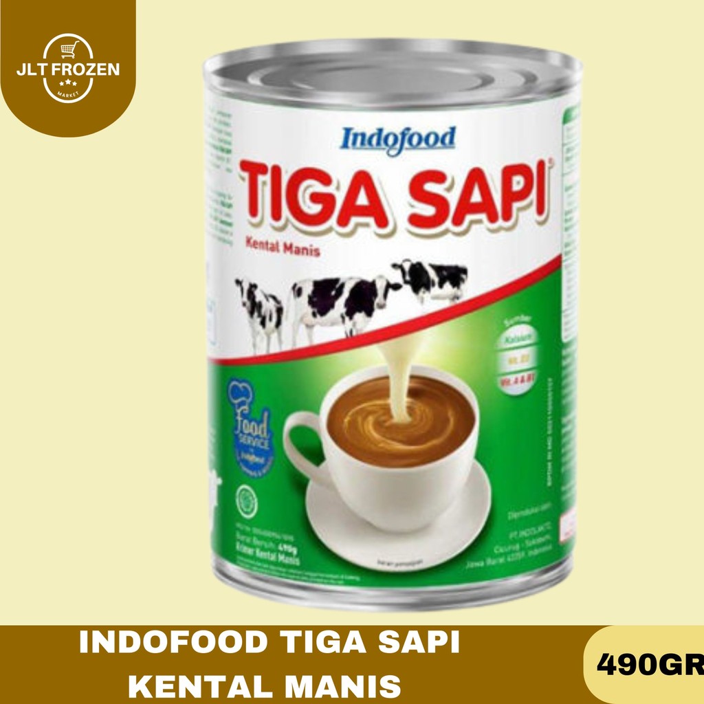 

Susu Kental Manis Tiga Sapi Indofood 490gr | SKM Indofood Tiga Sapi 490gr