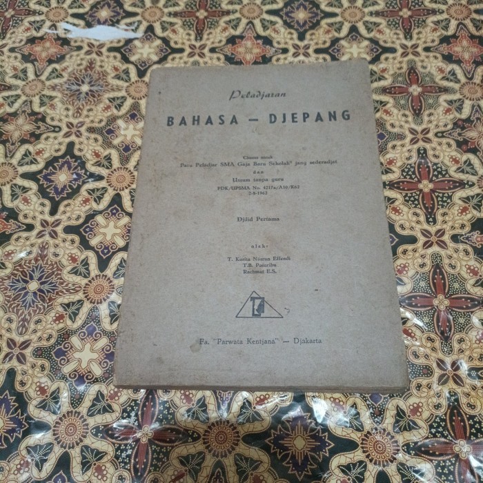 Buku Lawas - Peladjaran Bahasa Djepang
