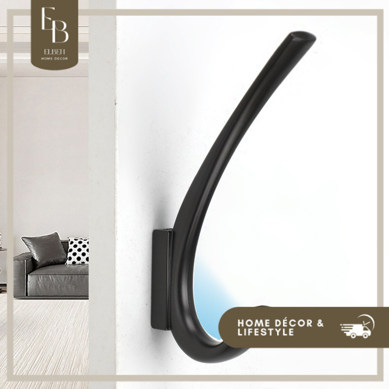 PAPILLON Gantungan baju hook ukuran BESAR / hook baju hitam / single hook baju black