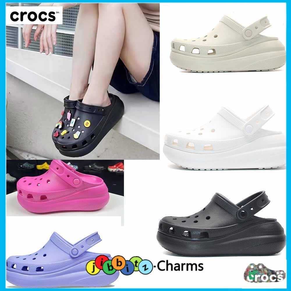 Sandal crocs wanita Sandal Crocs Classic Crush Clog Wanita Sandal Wanita Tinggi 7 cm [207521]