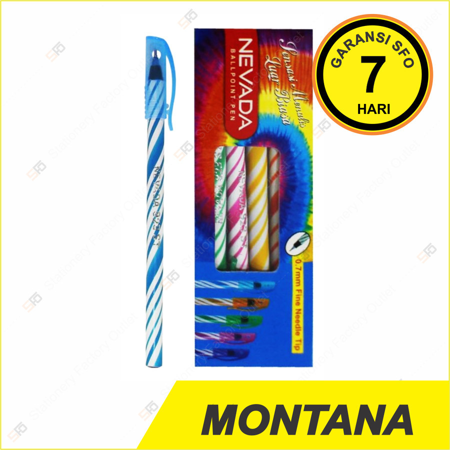 

Pen Spiral Nevada 923 ST - Pulpen Lilin Murah - Montana Group - Codeline Stationery