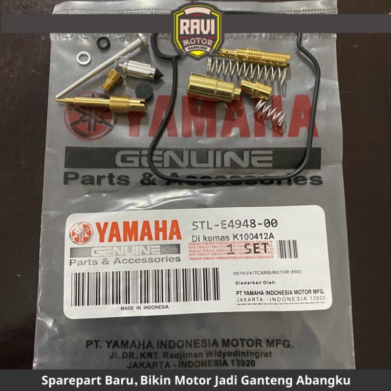 5TL REPAIR KIT MIO SPORTY SMILE KARBU OLD LAMA FINO SOUL YAMAHA MOTOR REPAIRKIT KARBURATOR PILOT JET