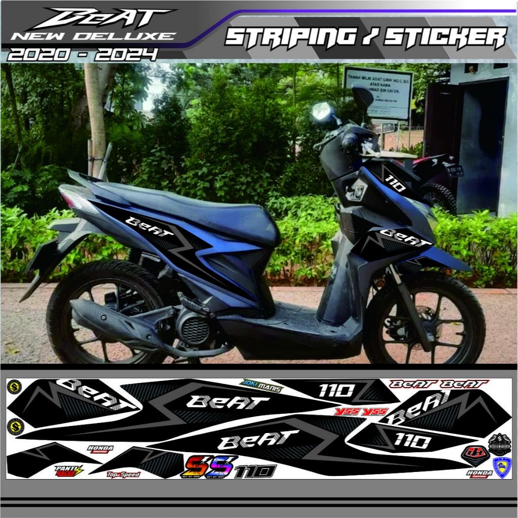 STIKER MOTOR Striping Beat Deluxe - Stiker Motor Honda Beat Street 2020/TERBARU VARIASI MOTOR