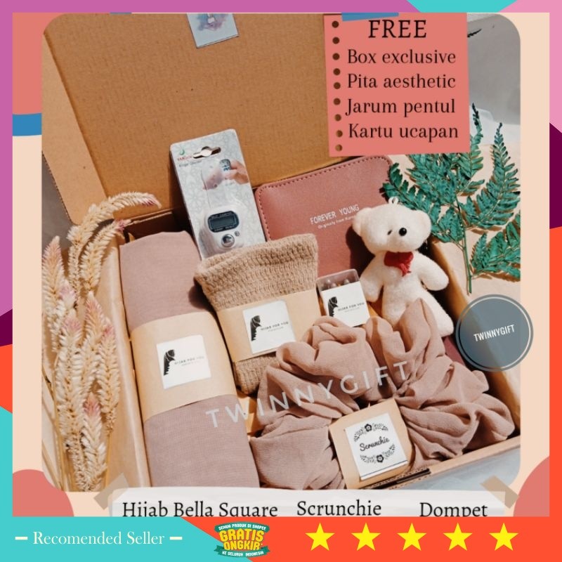 

Termurah Kado Cantik Unik Hampers Keren / HAMPERS HADIAH KADO ULANG TAHUN / GIFT BOX CEWEK HIJAB ULANG TAHUN LEBARAN WISUDA
