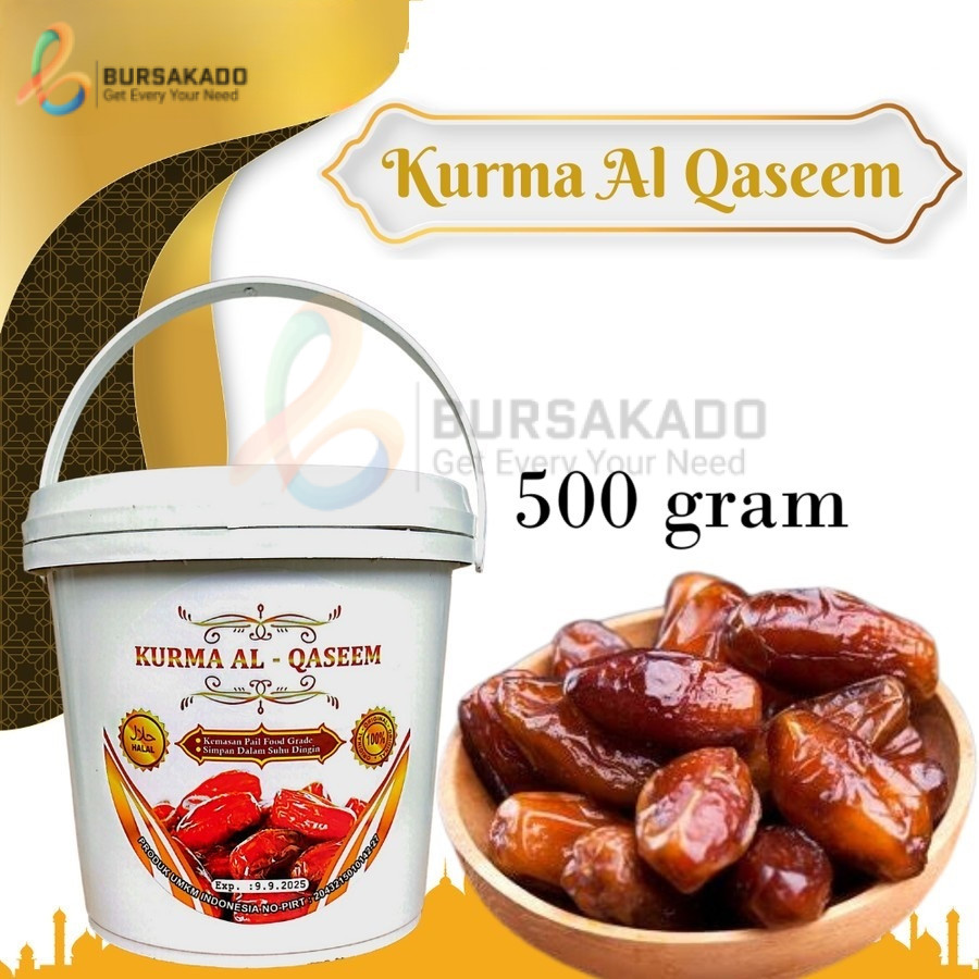 

KURMA AL QASEEM 500 GR - KURMA PREMIUM - KURMA EMBER ARAB SAUDI