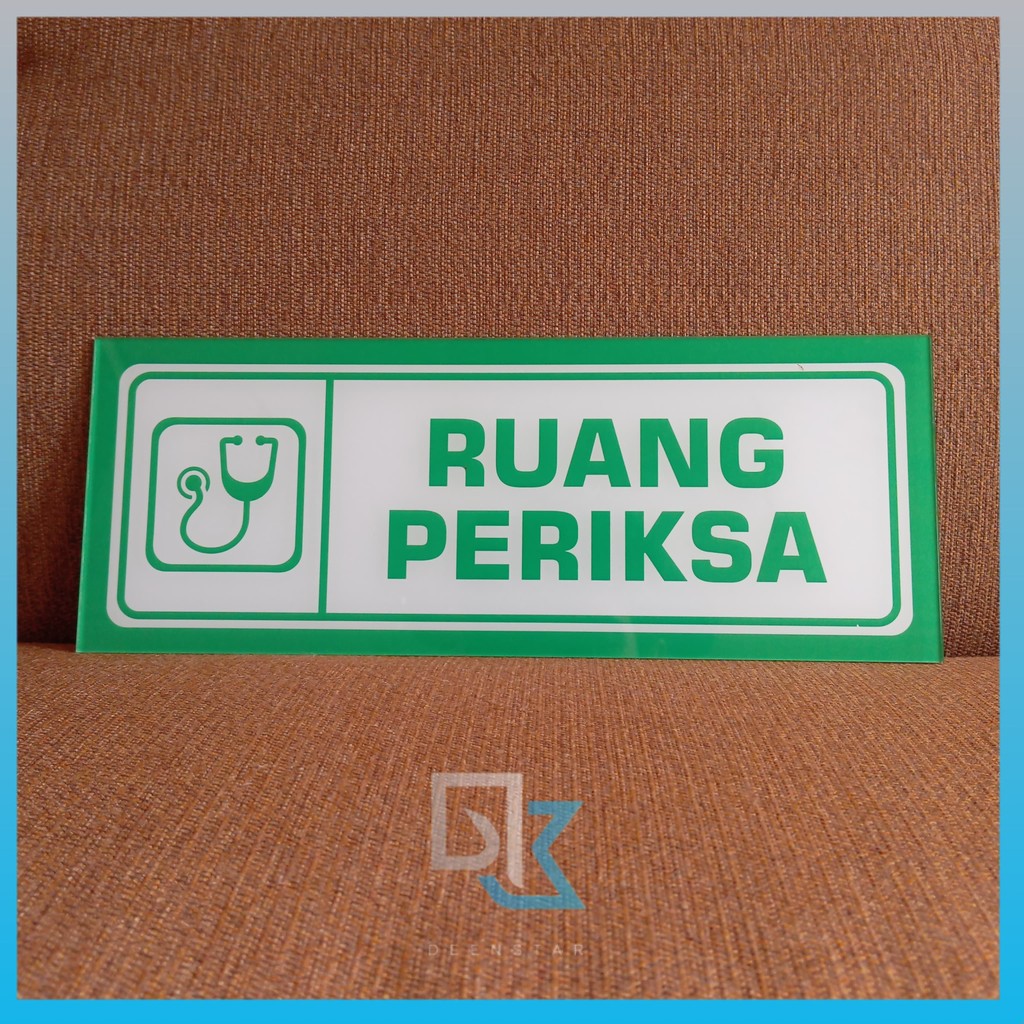 Akrilik ruang periksa, Akrilik nama ruang, Akrilik ruangan, Papan akrilik nama ruang