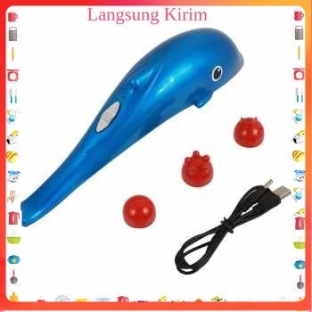 [ Original ]  Alat Pijat Elektrik Punggung Dolphin Mini Lumba Lumba Massager Alat Pijat Elektrik Inf