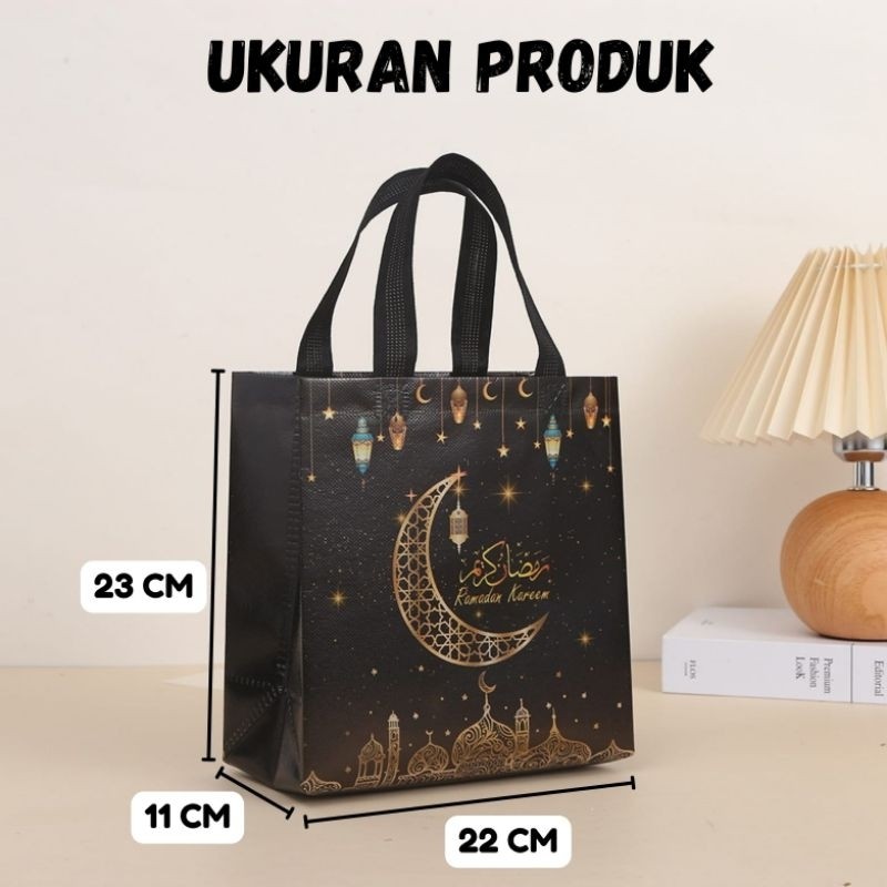 

KADO - GOODIE BAG WATERPROFF TOTE BAG TAS KADO KUE LEBARAN HAMPERS SOUVENIR EDISI IDUL FITRI EID MUBARAK LEBARAN
