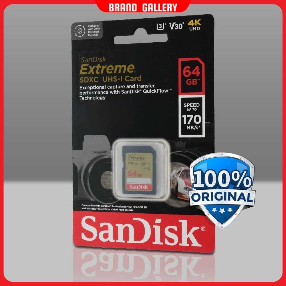 SanDisk Extreme SDXC UHS-I Card V30 U3 Class - SDSDXV