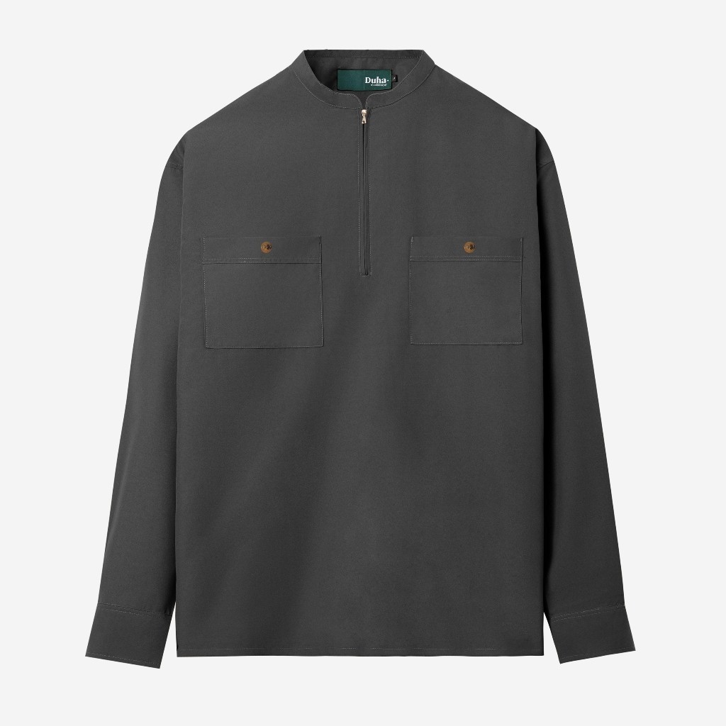Duha Muslimwear Baju Muslim - Mura Long Sleeve - Black