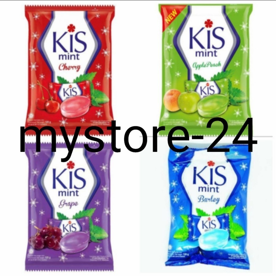 

Permen Kis Kiss Cherry Barley Mint Grape Apple Isi 50 Butir