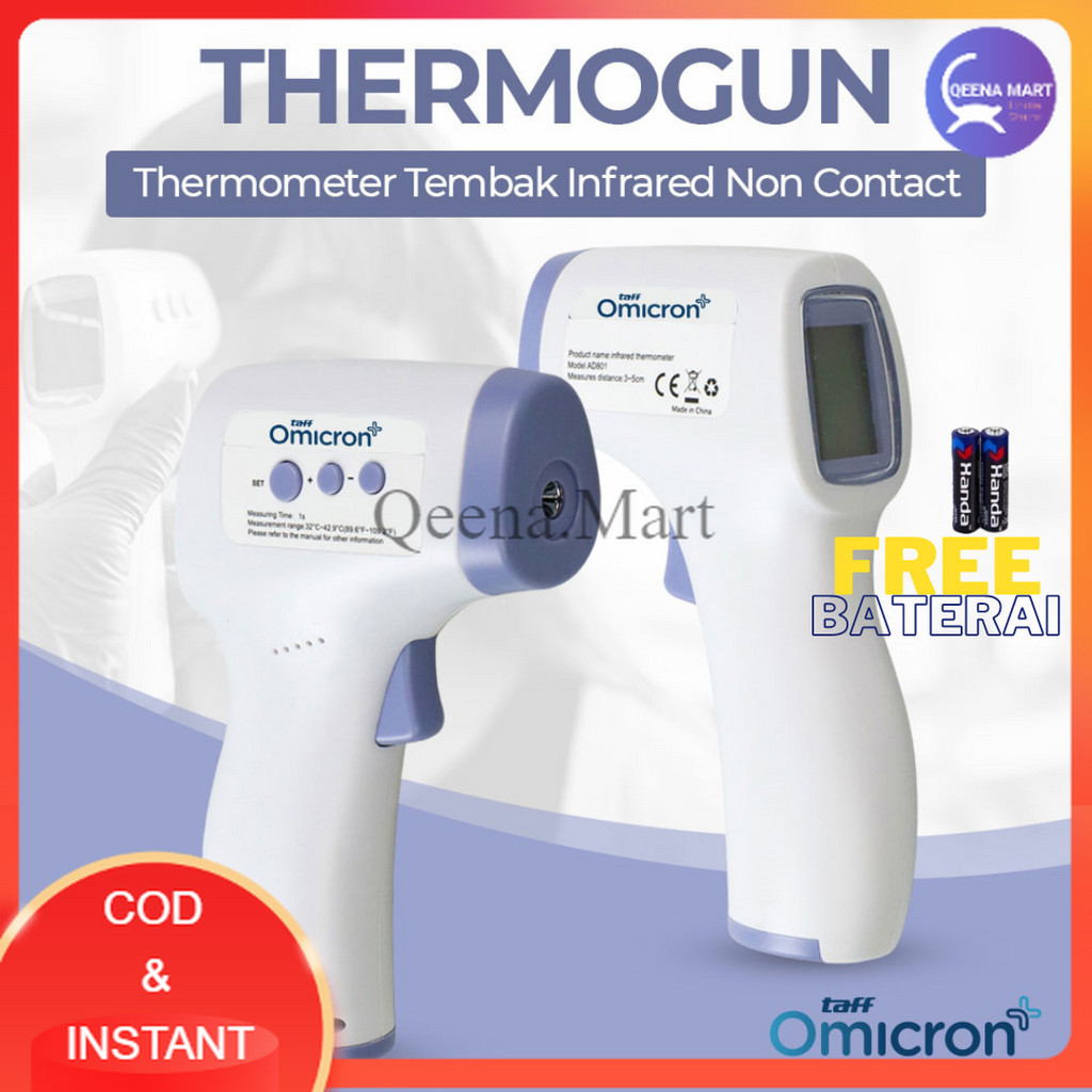 Thermogun Thermometer Tembak Infrared Non Contact - UX-A-03