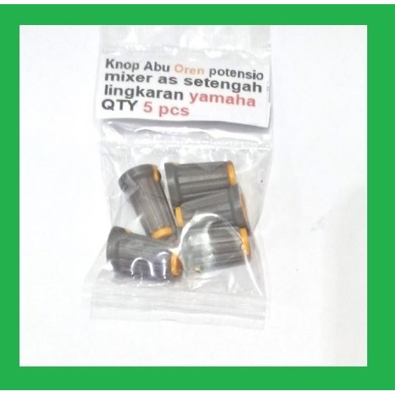 QTY 5 pcs Knob Abu Oren potensio mixer as setengah lingkaran yamaha