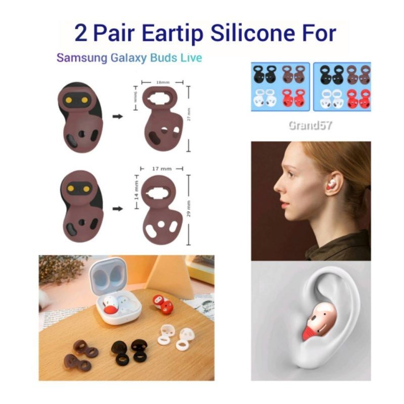 Samsung Galaxy Buds Live Silicone Eartip Eartips Earbud EarBuds Silicon