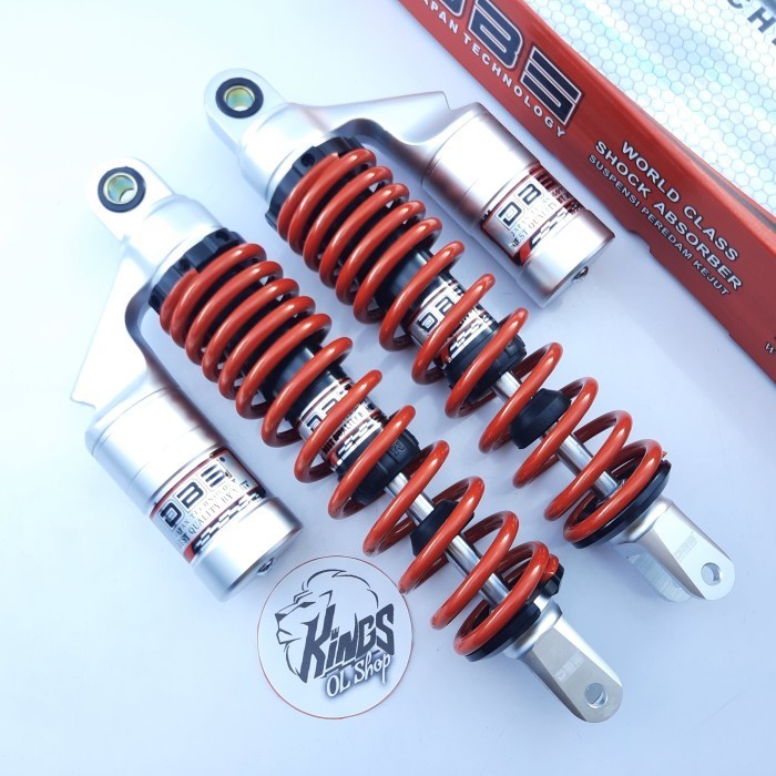 shock tabung aerox 155 DBS gogg plus 280 mm - merah/silver