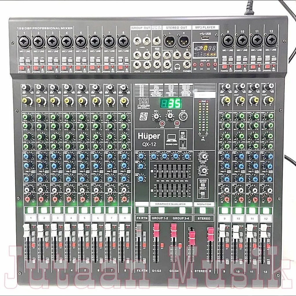 Mixer Audio Huper QX 12 Original 12ch Qx12