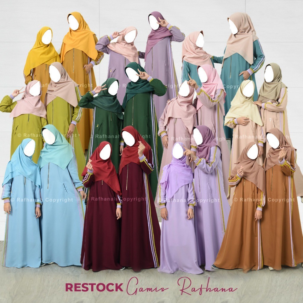 Gamis Sporty Rafhanah 2024 (Soft Colour Series)
