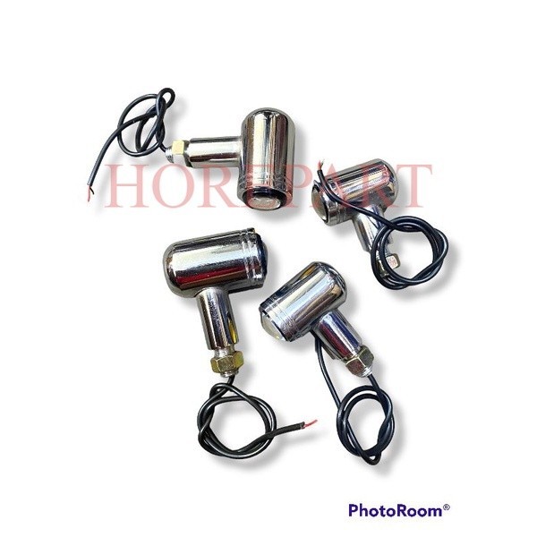 Lampu Sein CB Bulat Kapsul Reteng sen LED palu Tabung Stainless CNC model terbaru A1