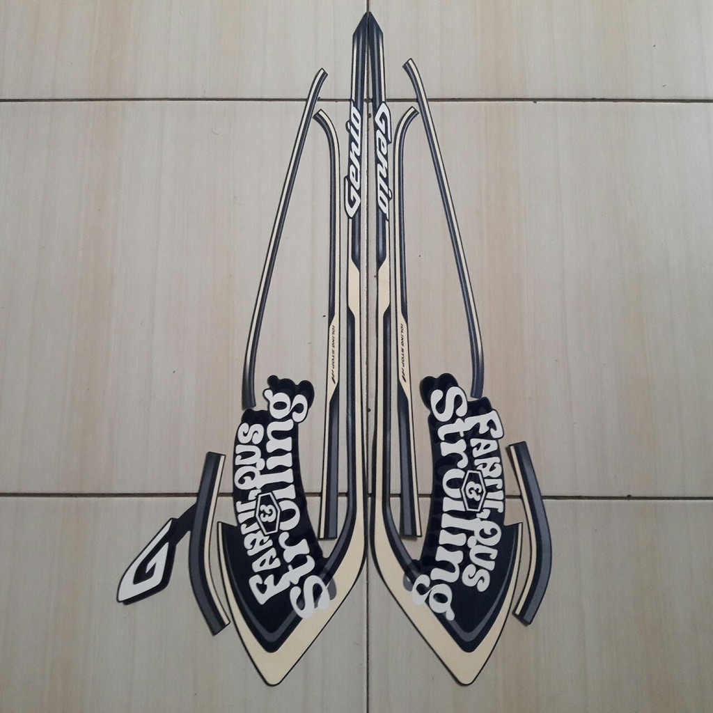 sticker striping motor honda genio 110 2023 fabulous biru doff