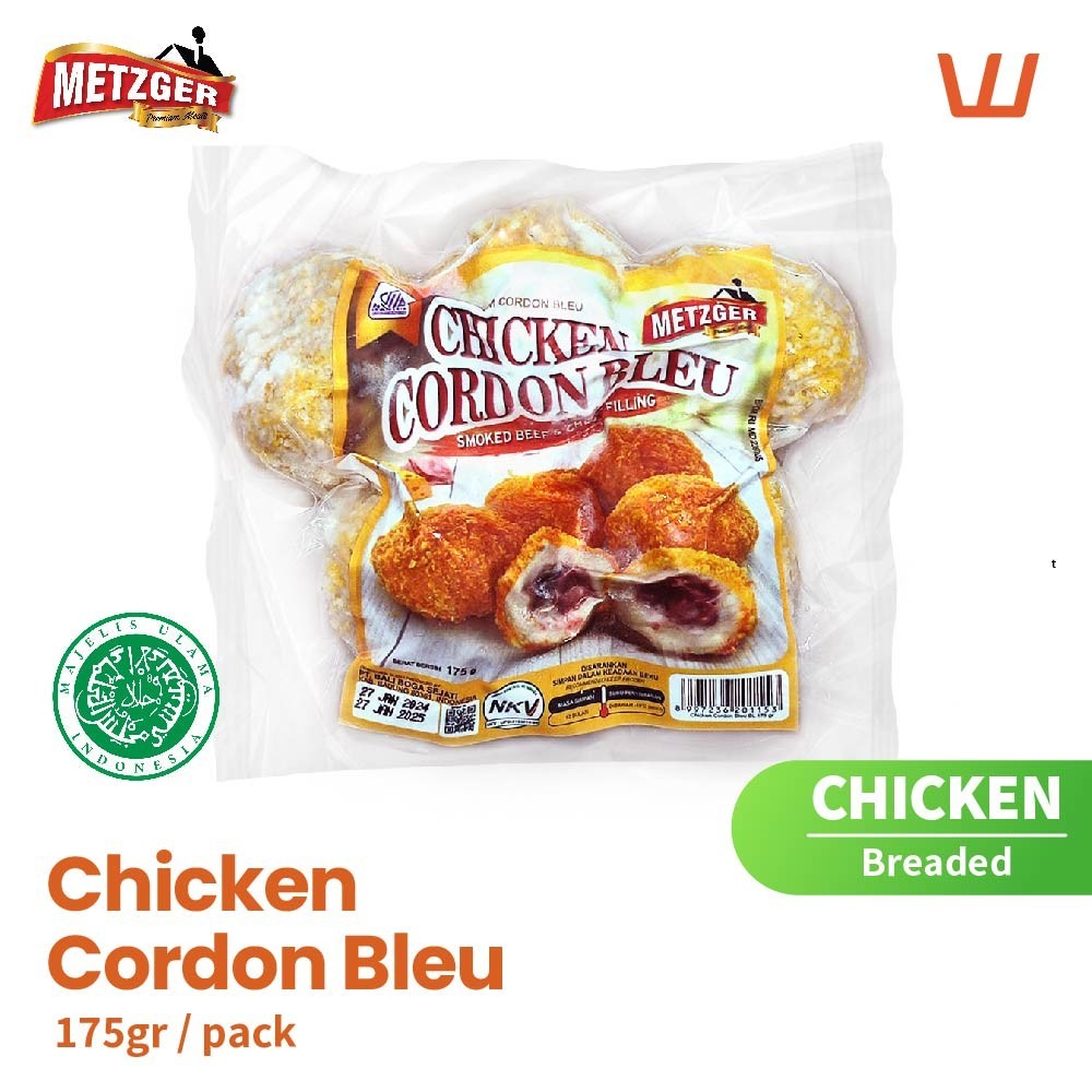 

Chicken Cordon Bleu Balls Halal Metzger 5 pcs