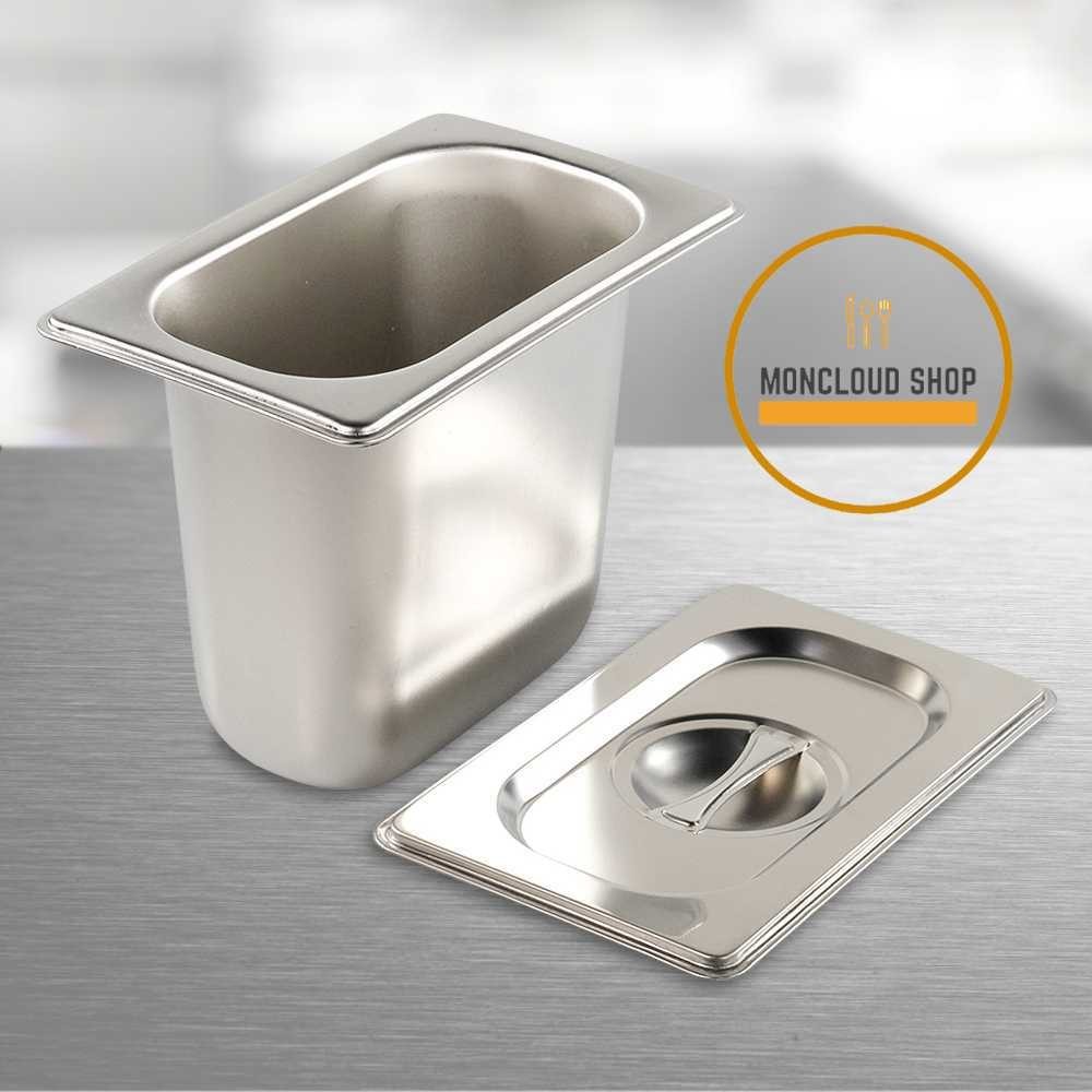Food Pan Stainless Tutup Wadah Makanan Prasmanan