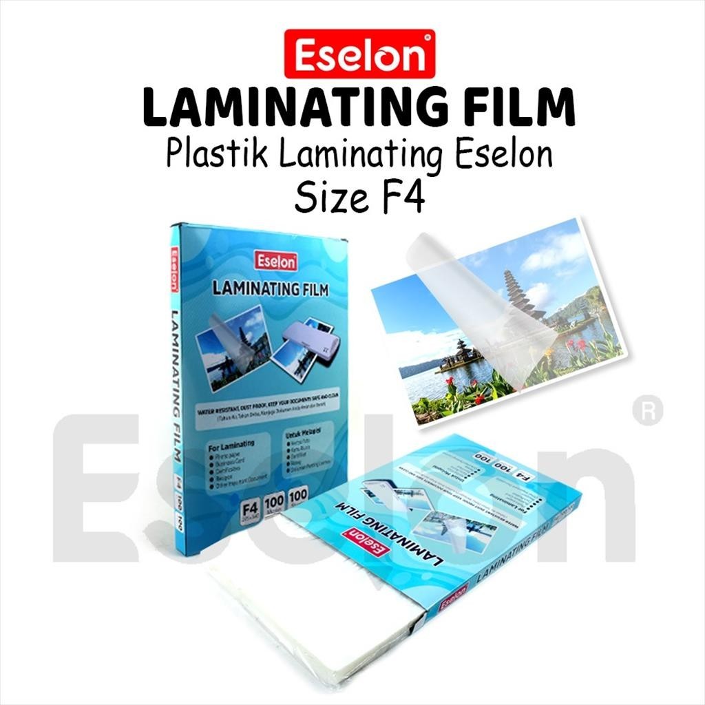 

[ES.JKT] 100 Lembar Mika Laminating Film Folio ESELON /1Pak Mika Laminating Eselon