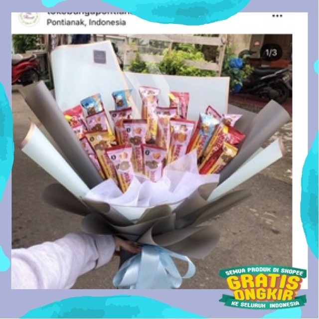 

buket bengbeng/ kuning coklat abu ungu sage