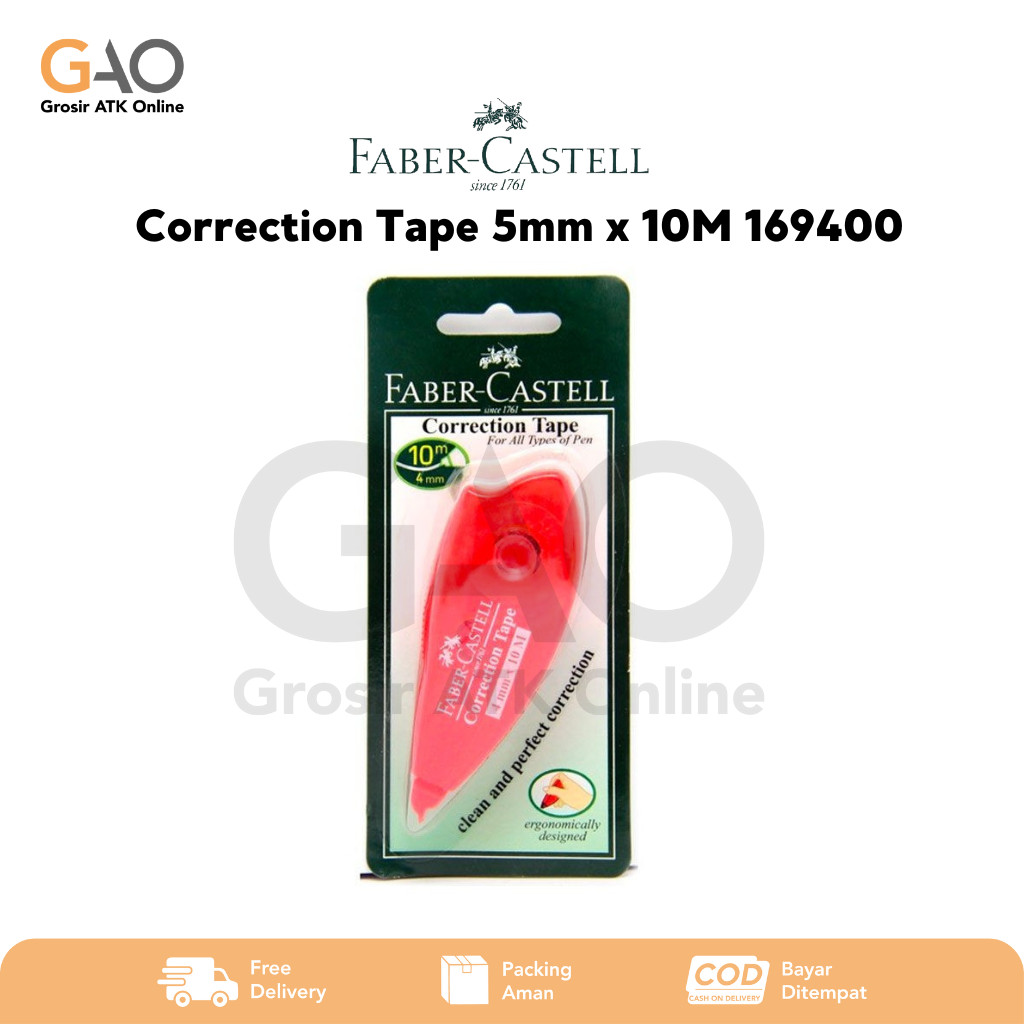 

Correction Tape Tipe-X Faber-Castell 5mm x 10M 169400