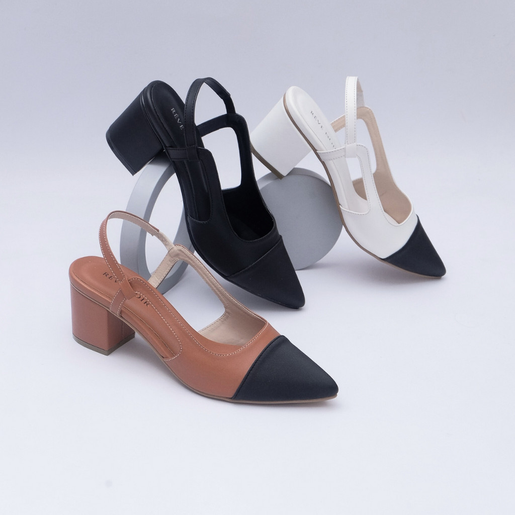 REVE NOIR Grace Sepatu Wanita Heels Hak 6 cm