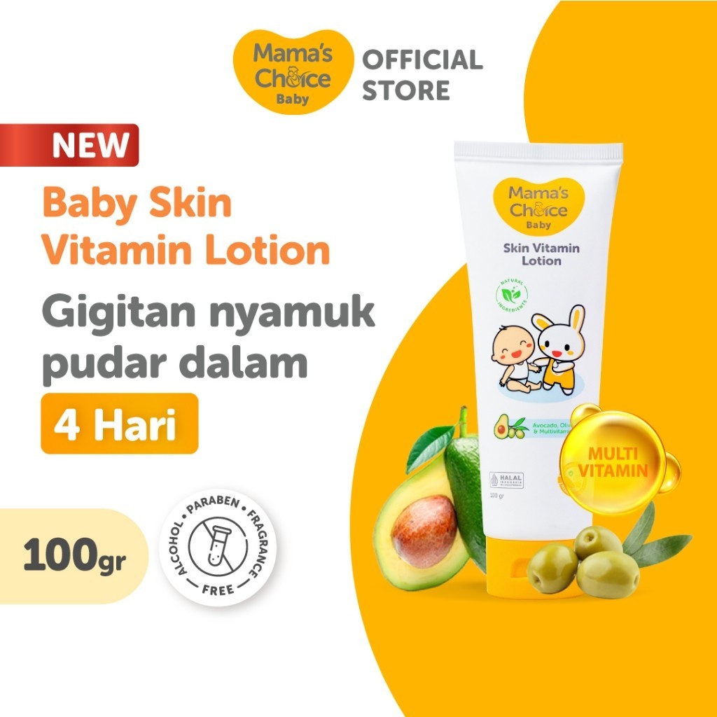 KZ36MT Body Lotion Baby &amp; Anak - Baby Skin Vitamin Lotion Mama's Choice (Handbody Bayi dan Anak aman untuk kulit sensitif terdaftar BPOM)