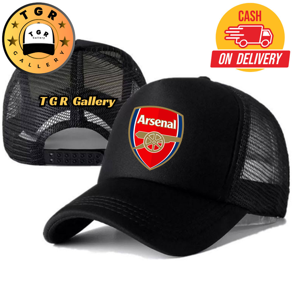 TGR Gallery Topi Trucker ARSENAL - Topi Distro ARSENAL Logo - Topi ARSENAL Premium - Topi Pria Dewas
