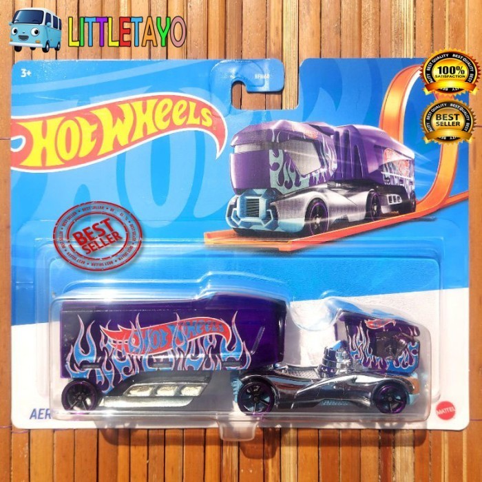 HOTWHEELS SUPER RIGS AERO BLAST TRUCK HAULER RIG TOWING DEREK -OSC25
