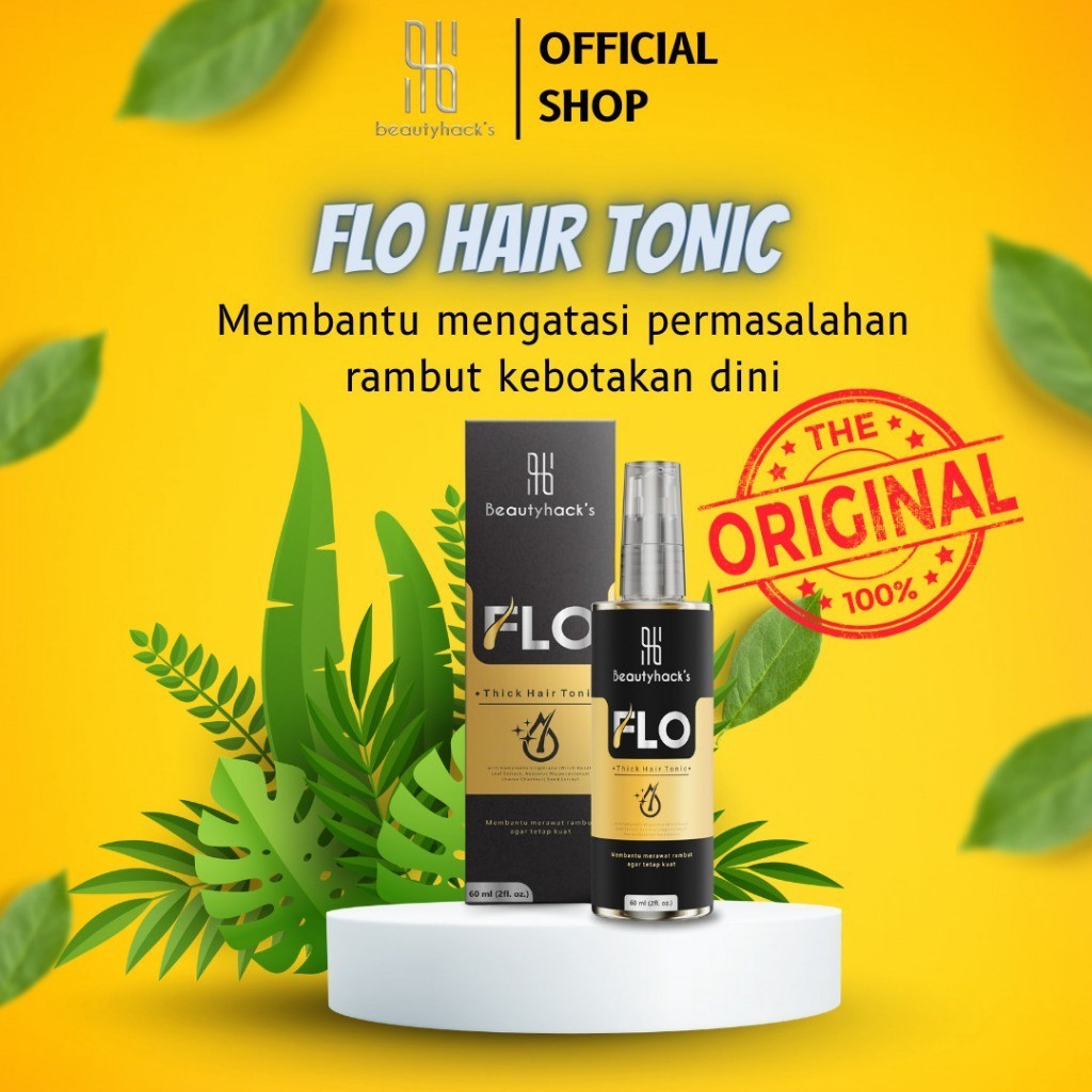Flo Hair Tonic Penumbuh Rambut Kebotakan Original 100%