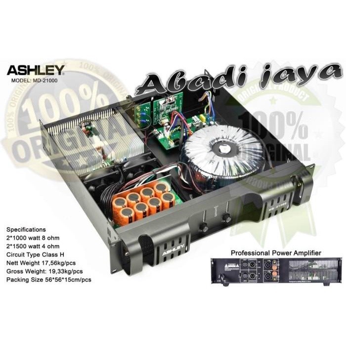 power ampli ashley md21000 ORYGINAL ashley md 21000 CLASS H